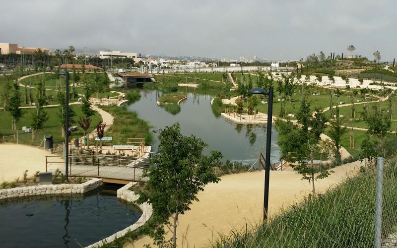 Vista del parque inundable de la Marjal de Alicante. | FOTO: Aguas de Alicante